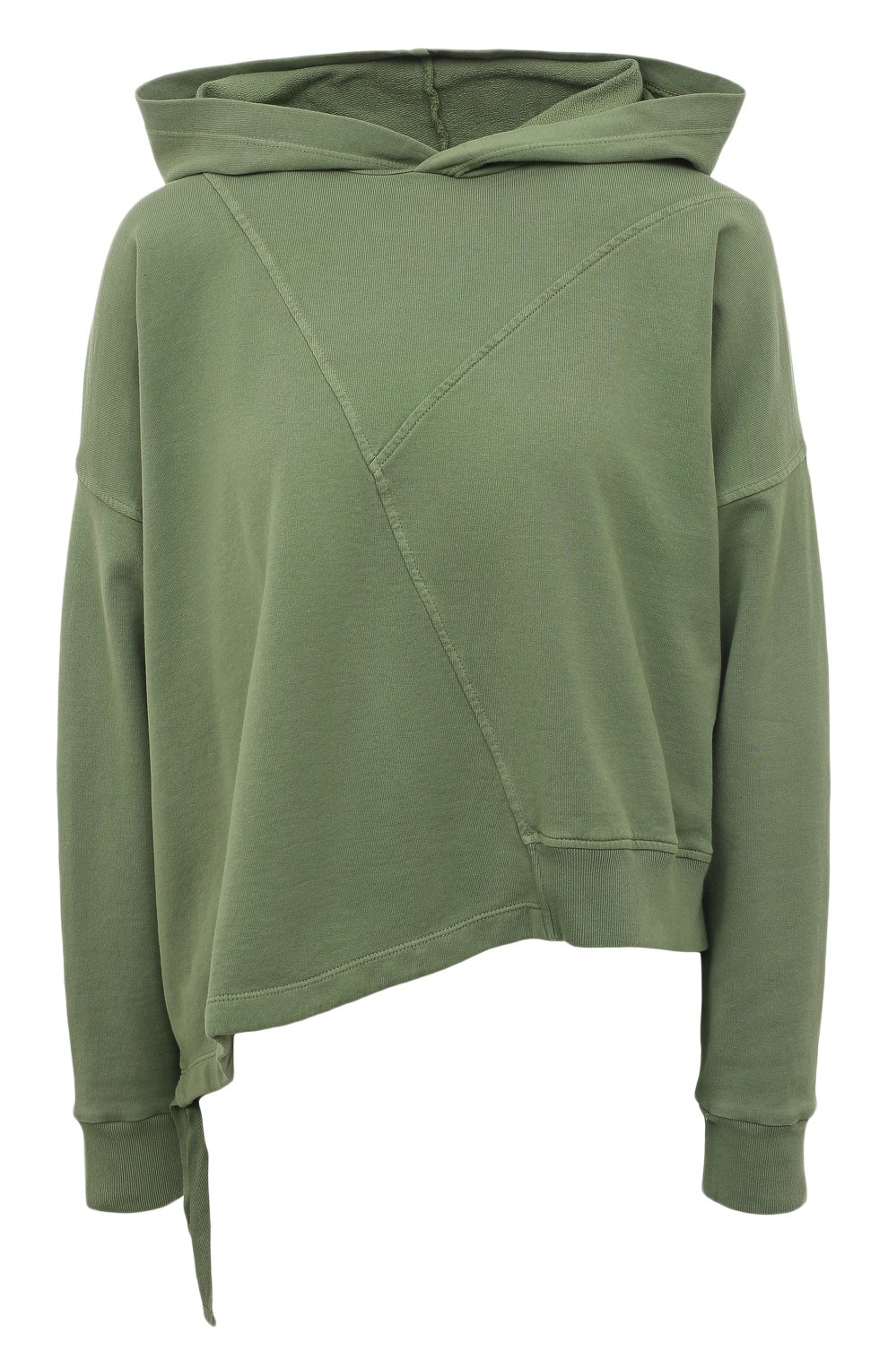 Хлопковое худи DEHA хаки цвета по цене 12250 руб., арт. D83112, фото 1 Хлопковое худи DEHA, арт. D83112, фото 1