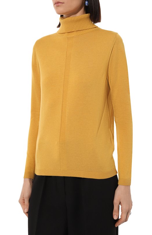 Водолазка из шерсти и шелка Freeage FW 20146-Y Жёлтый  FW 20146-Y Фото 3