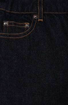 Детские джинсы MOSCHINO темно-синего цвета, арт. HDP06K/L0E36/4-8 | Фото 3 (Нос: Не проставлено; Материал внешний: Хлопок; Детали: Однотонный; Ростовка одежда: 4 года | 104 см, 5 лет | 110 см, 6 лет | 116 см, 8 лет | 128 см)