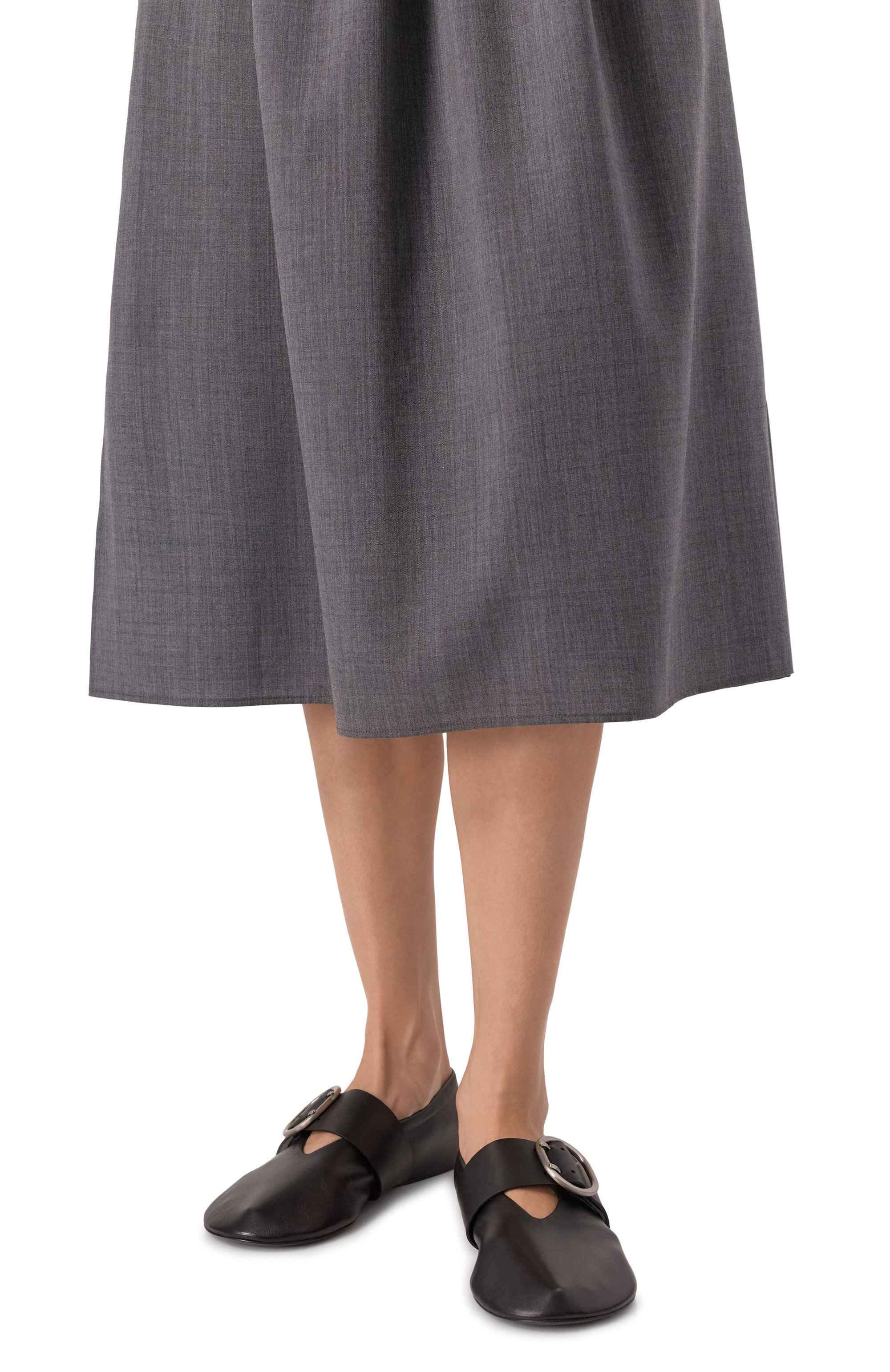 Кожаные балетки JIL SANDER черного цвета по цене 120500 руб., арт. J15WZ0031/P8175, фото 3 Кожаные балетки JIL SANDER, арт. J15WZ0031/P8175, фото 3