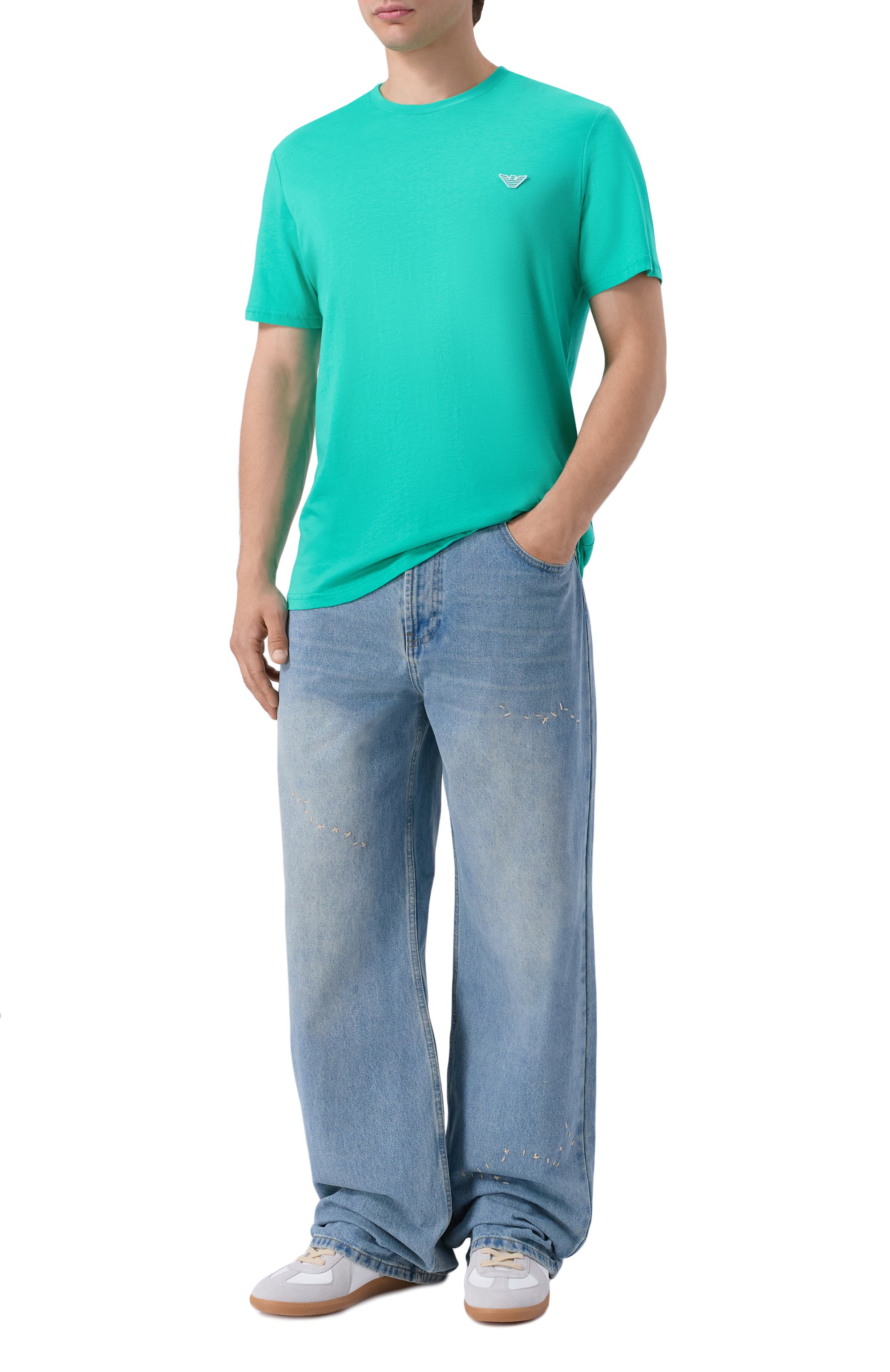 Хлопковая футболка EMPORIO ARMANI, арт. EM000574/AF20424, фото 2