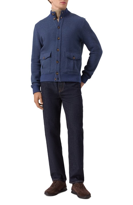 Замшевые кроссовки Kiton USSA107N0010804 Коричневый  USSA107N0010804 Фото 2