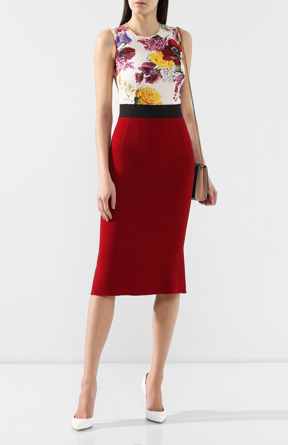 Юбка DOLCE & GABBANA бордового цвета по цене 55500 руб., арт. F4A1FT/FURDV, фото 2 Юбка DOLCE & GABBANA, арт. F4A1FT/FURDV, фото 2