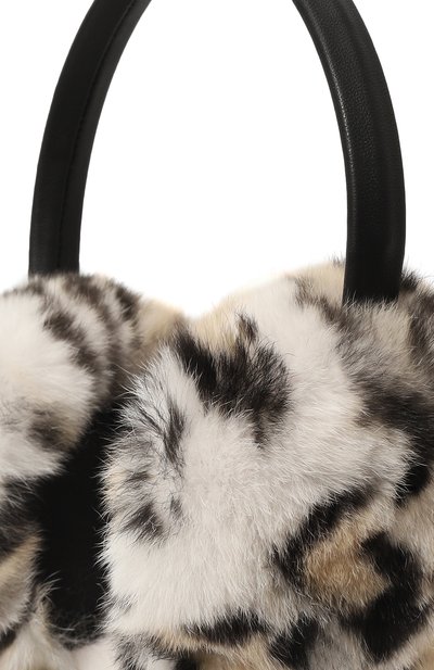 Меховые наушники из кролика YVES SALOMON, арт. 23WAA110XXREXX, фото 4