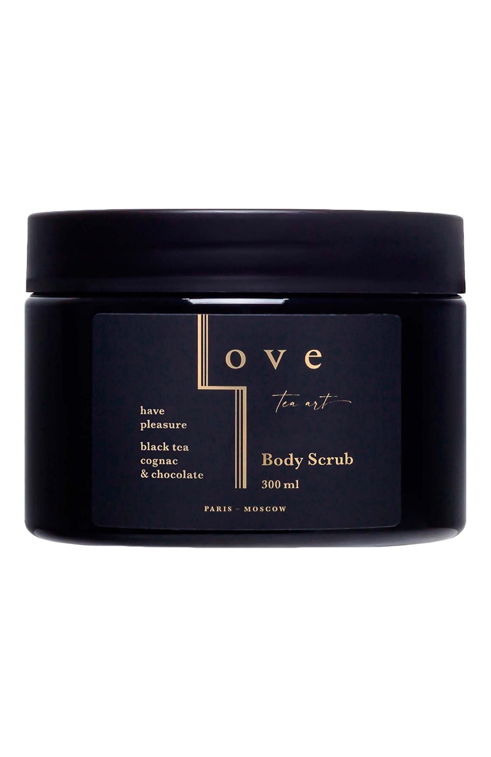 Скраб для тела и рук черный чай, коньяк и шоколад (300g) LOVE TEA ART, арт. 4603805891147, фото 1