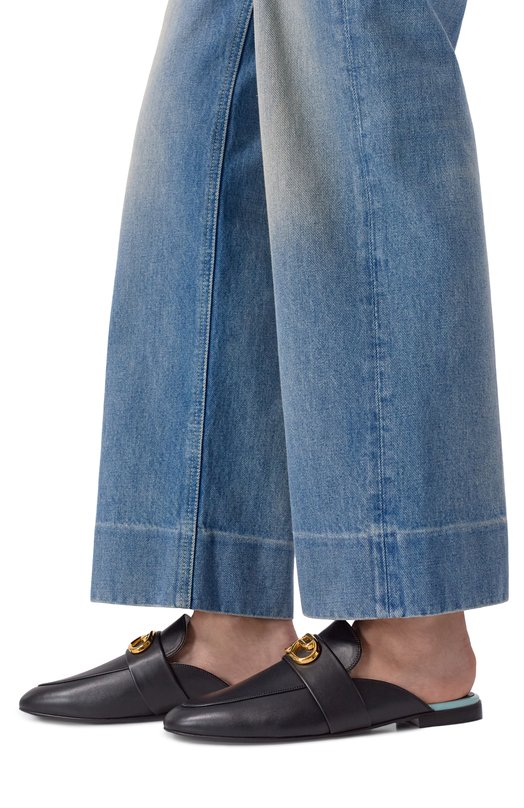 Кожаные сабо Surge Sergio Rossi B11310/MMVN13 Чёрный  B11310/MMVN13 Фото 2