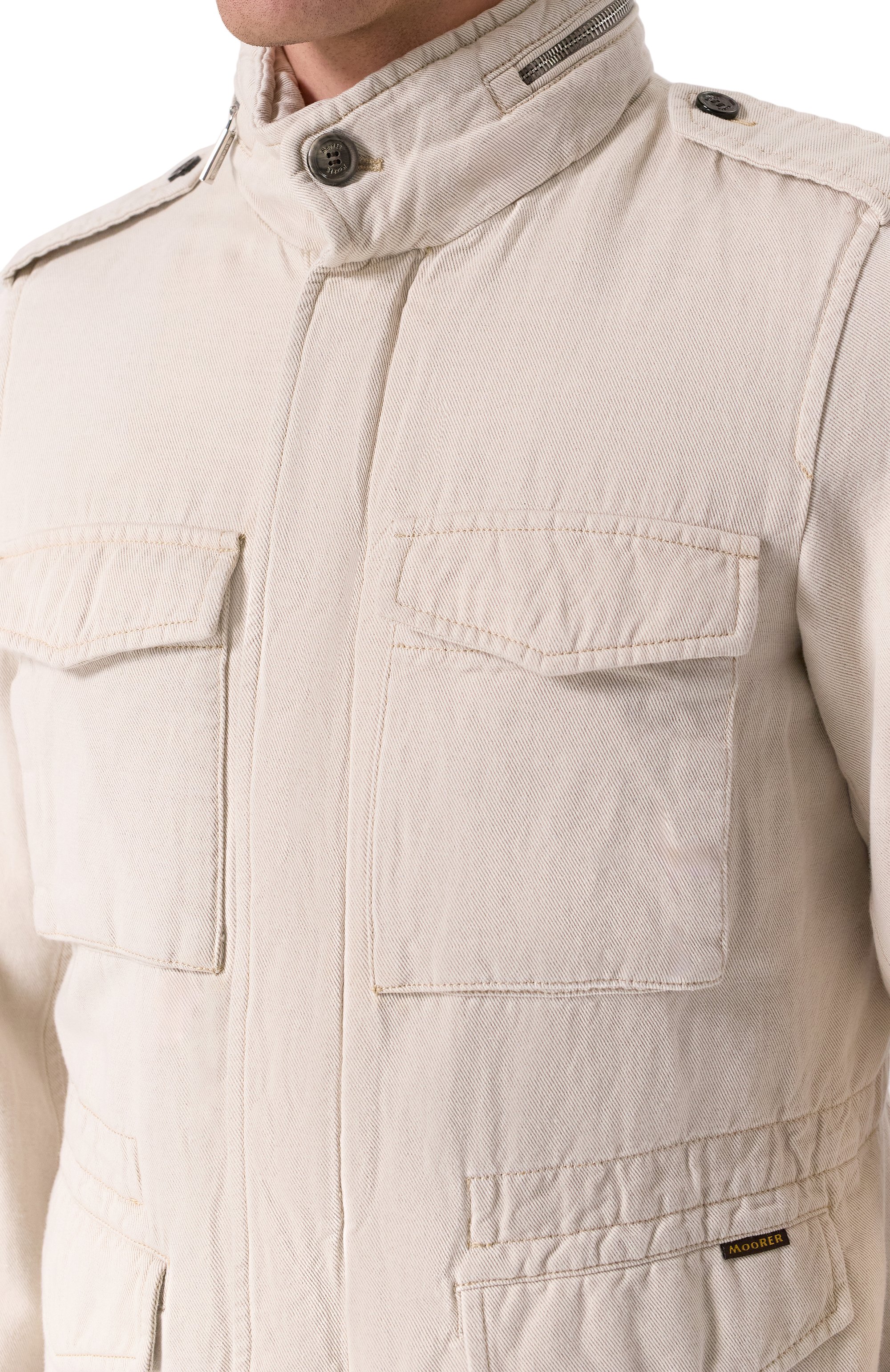 Куртка из хлопка и льна denver-25 MOORER, арт. DENVER-25, фото 5