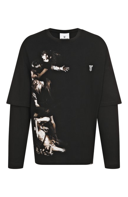 Мужская хлопковый лонгслив DIEGO VENTURINO, арт. DVTS-MLCDVC