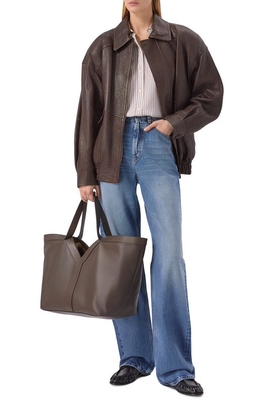 Сумка-тоут Y Saint Laurent 817602/AAEZ3 Коричневый  817602/AAEZ3 Фото 3