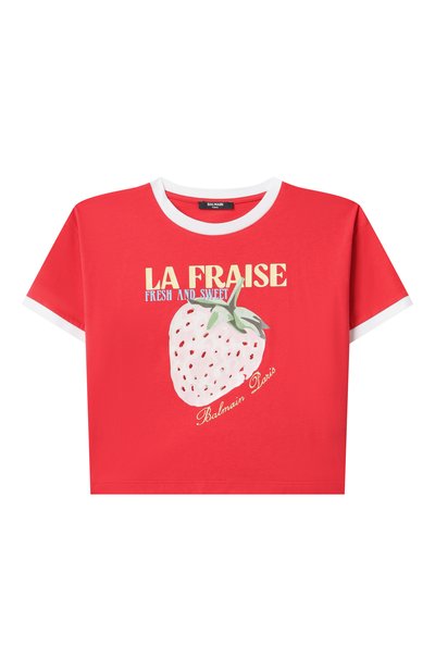 Хлопковая футболка BALMAIN, арт. BW8A51