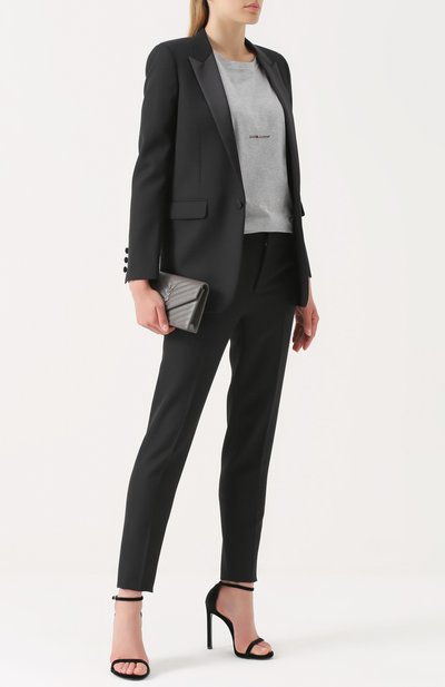 Брюки прямого кроя с карманами SAINT LAURENT, арт. 468583/Y064Q, фото 2