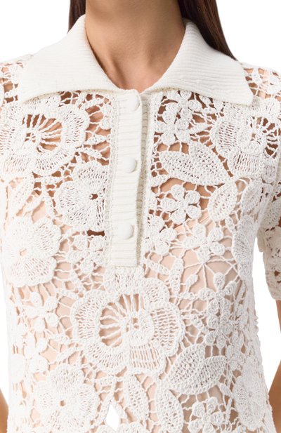 Хлопковое платье P.A.R.O.S.H. белого цвета по цене 68150 руб., арт. D550877, фото 5 Хлопковое платье P.A.R.O.S.H., арт. D550877, фото 5