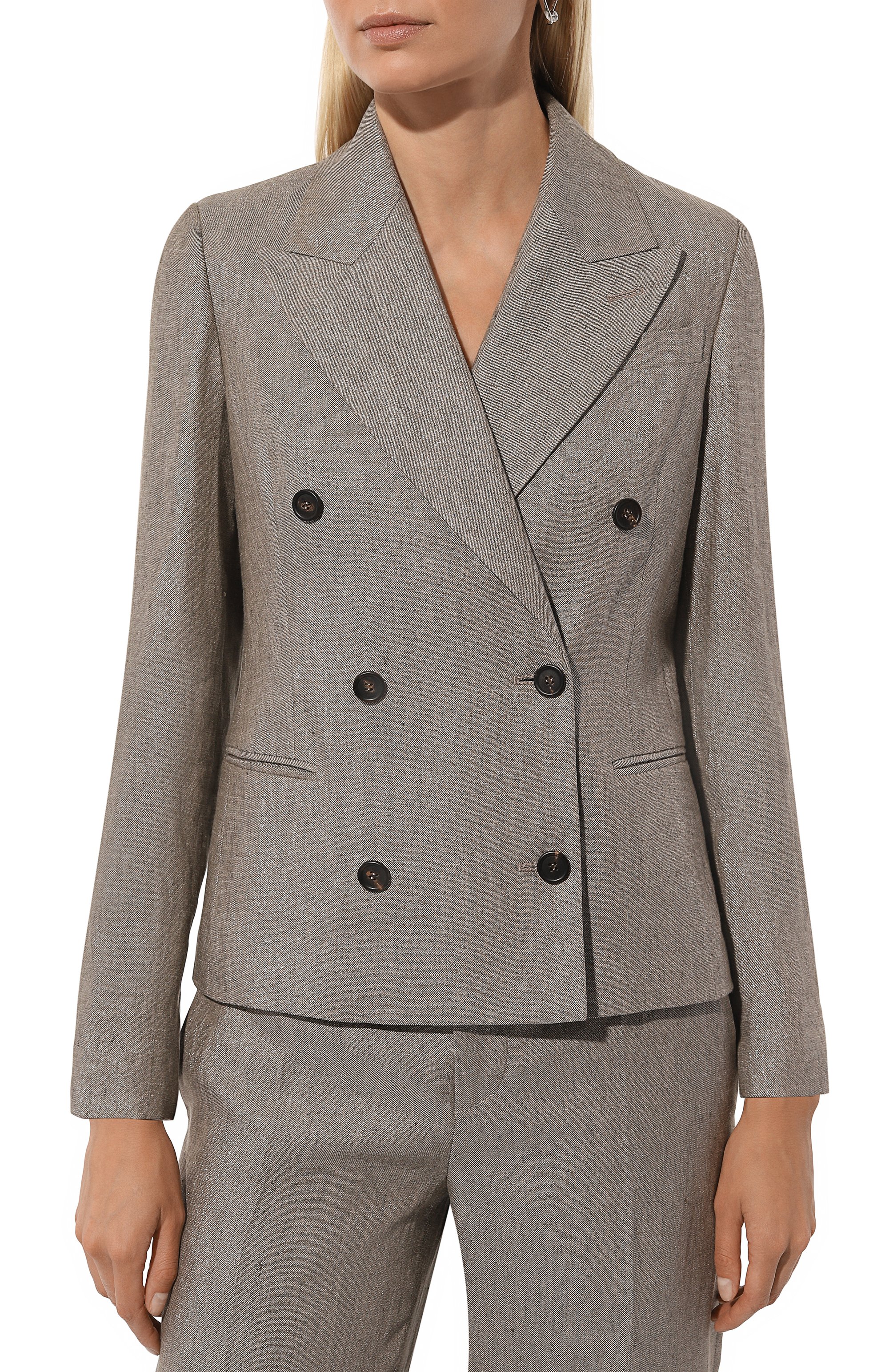 Льняной жакет BRUNELLO CUCINELLI, арт. MH5672358, фото 3