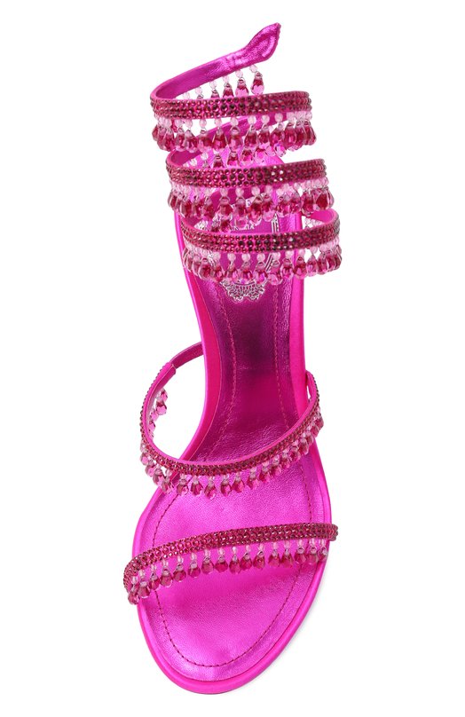 Текстильные босоножки Chandelier 105 Rene Caovilla C12535-105/R001 Розовый  C12535-105/R001 Фото 6