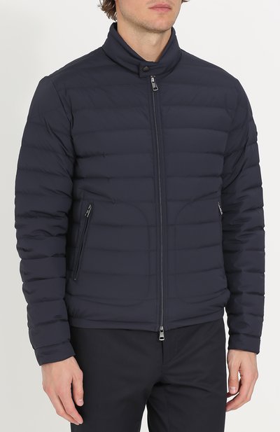Стеганый пуховик на молнии с воротником-стойкой MONCLER, арт. C1-091-41989-95-53132, фото 3