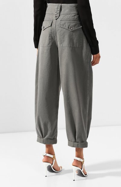 Хлопковые брюки SAINT LAURENT, арт. 601199/Y253Q, фото 4