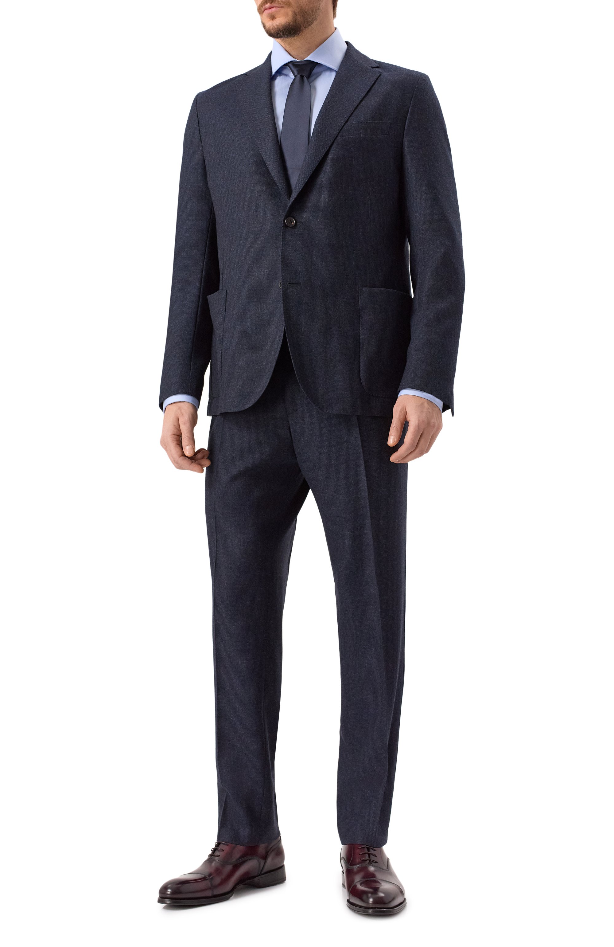 Хлопковая сорочка VAN LAACK голубого цвета по цене 24300 руб., арт. VL-RIVARA-LSF/130830, фото 2 Хлопковая сорочка VAN LAACK, арт. VL-RIVARA-LSF/130830, фото 2