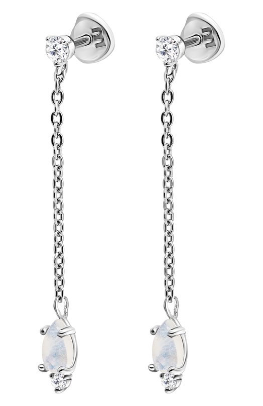 Серьги Water с лунными камнями Moonka wt-er-mns Серебряный  wt-er-mns Фото 3