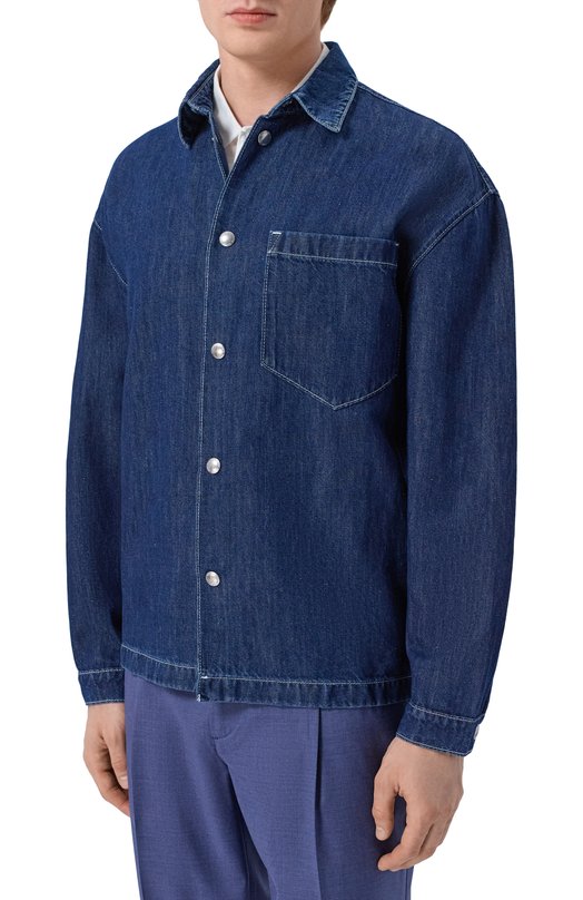 Джинсовая рубашка 7 For All Mankind 7T7A0U03-3BJ Синий  7T7A0U03-3BJ Фото 3