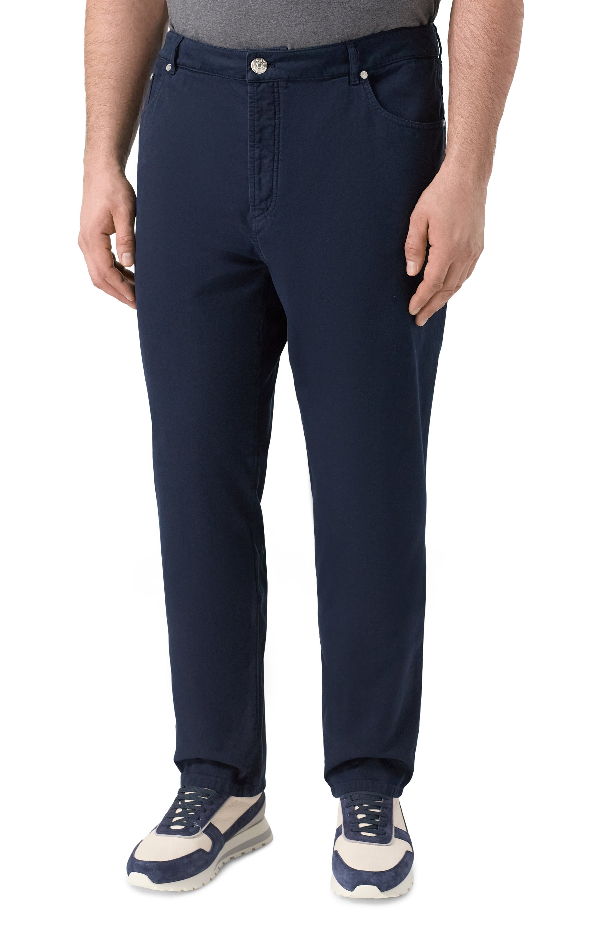 Хлопковые брюки BRUNELLO CUCINELLI, арт. M252DF1010, фото 3