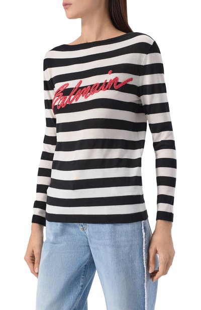 Шерстяной пуловер BALMAIN, арт. EF0KJ030/KI43, фото 3