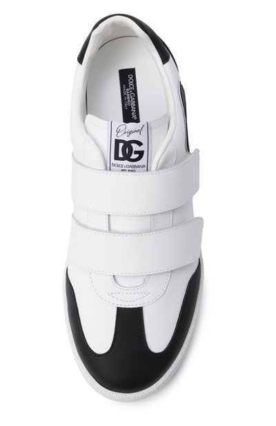 Кожаные кеды dg original DOLCE & GABBANA белого цвета по цене 47900 руб., арт. DA5254/A1048, фото 4 Кожаные кеды dg original DOLCE & GABBANA, арт. DA5254/A1048, фото 4
