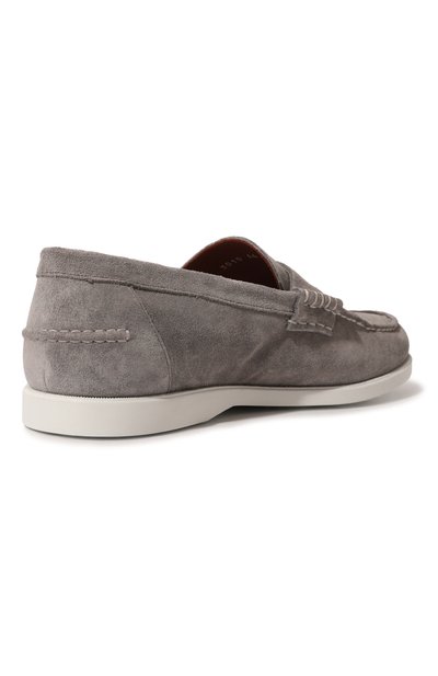 Замшевые пенни-лоферы DOUCAL'S серого цвета по цене 46150 руб., арт. DU3010SAILUY106I, фото 5 Замшевые пенни-лоферы DOUCAL'S, арт. DU3010SAILUY106I, фото 5