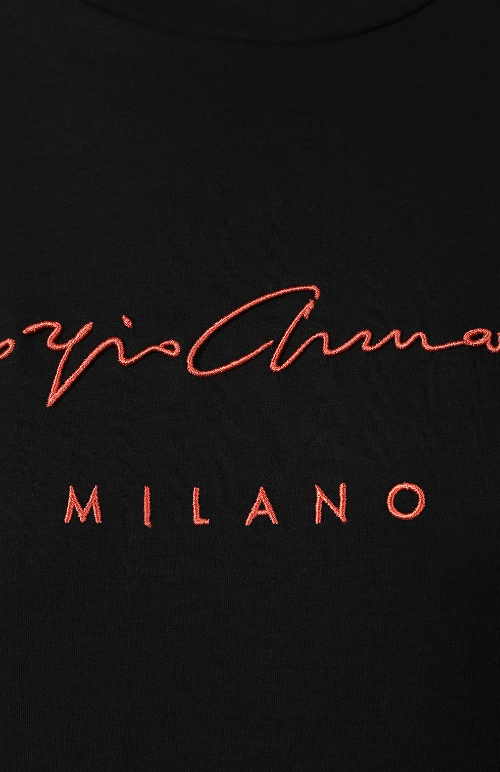 Хлопковая футболка GIORGIO ARMANI черного цвета по цене 34950 руб., арт. 6GAM90/AJRQZ, фото 5 Хлопковая футболка GIORGIO ARMANI, арт. 6GAM90/AJRQZ, фото 5