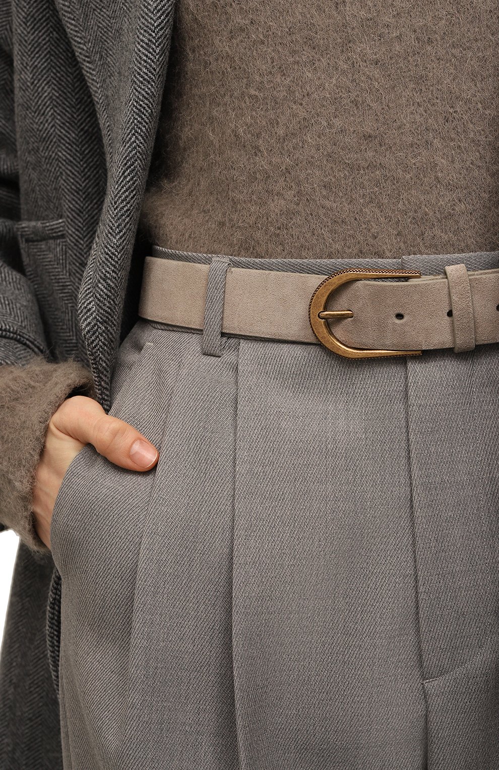 Замшевый ремень BRUNELLO CUCINELLI, арт. M0DELC32G, фото 2