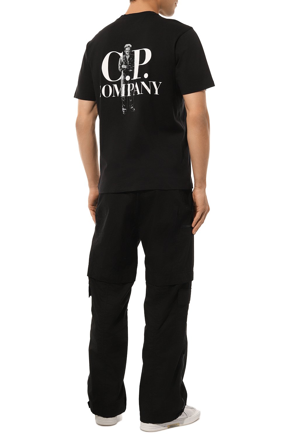 Хлопковая футболка C.P. COMPANY, арт. 17CMTS167A005100W, фото 2