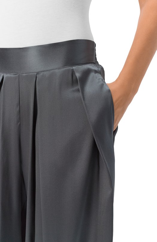 Атласные брюки Ermanno Scervino D474P605TBW Серый  D474P605TBW Фото 5