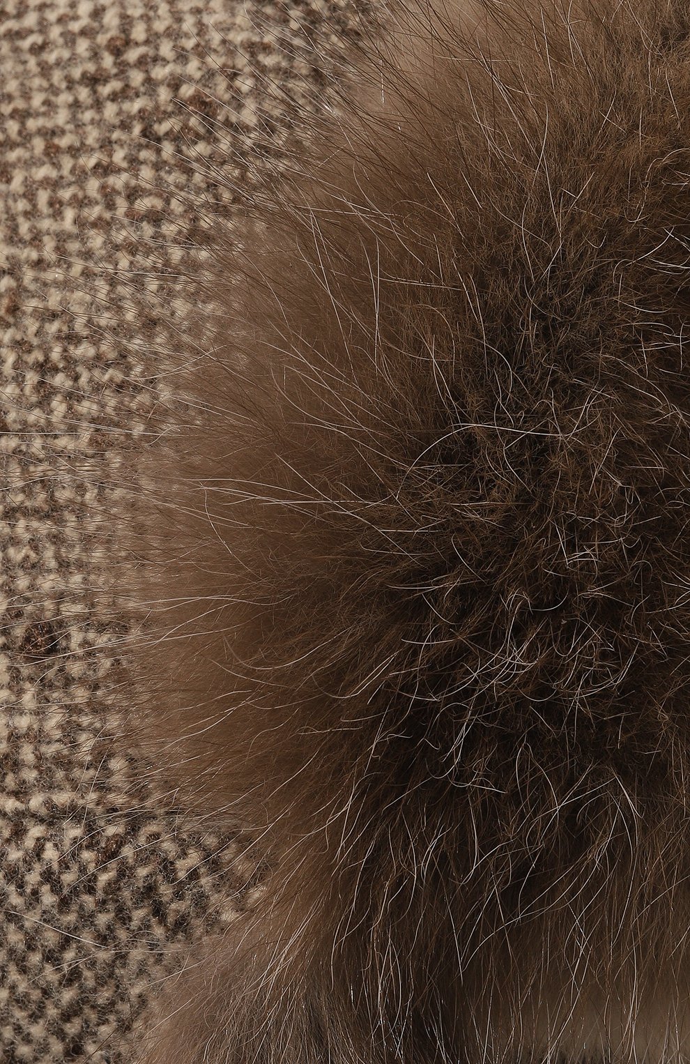 Кашемировая шапка-ушанка с отделкой из меха соболя BLACK SABLE, арт. BS-005F12/MW, фото 4