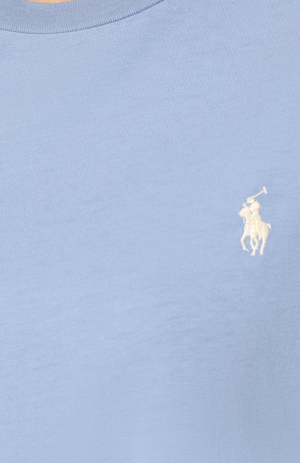 Хлопковая футболка POLO RALPH LAUREN синего цвета по цене 4995 руб., арт. 211706305, фото 5 Хлопковая футболка POLO RALPH LAUREN, арт. 211706305, фото 5