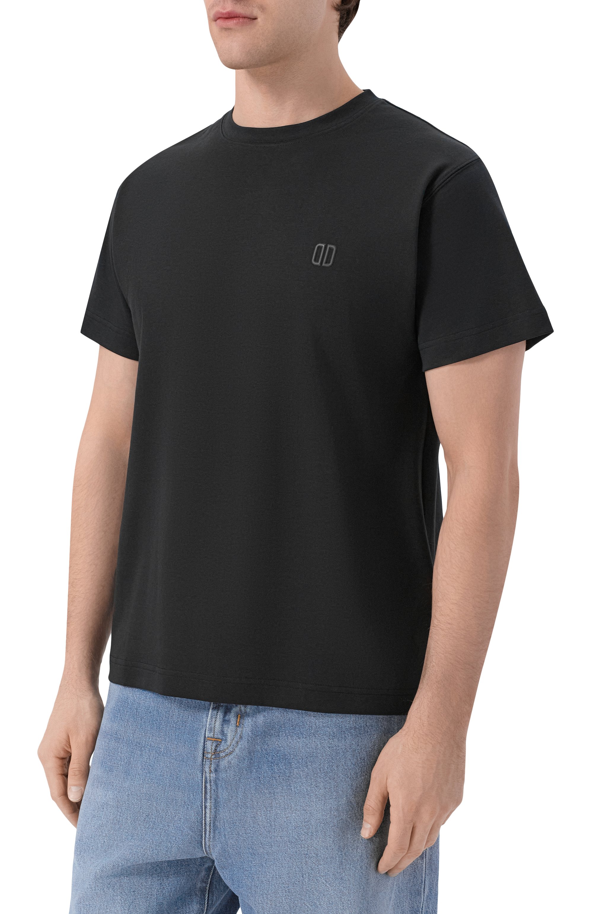 Хлопковая футболка DUNO черного цвета по цене 11100 руб., арт. DUARTE/FAR0, фото 3 Хлопковая футболка DUNO, арт. DUARTE/FAR0, фото 3