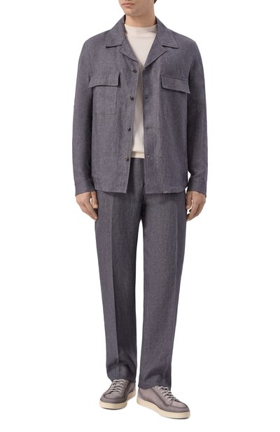 Льняные брюки ANDREA CAMPAGNA, арт. C0VENTSLFSAC/300118, фото 2