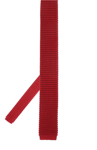 Шелковый вязаный галстук LANVIN красного цвета по цене 14350 руб., арт. 1990/TIE, фото 2 Шелковый вязаный галстук LANVIN, арт. 1990/TIE, фото 2