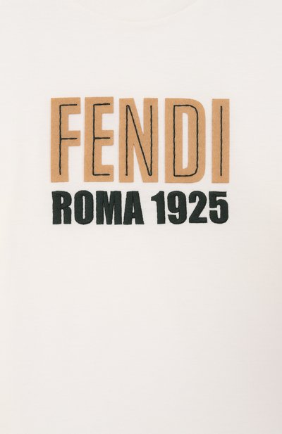 Хлопковая футболка FENDI, арт. JUI204/7AJ/8A-12+, фото 3