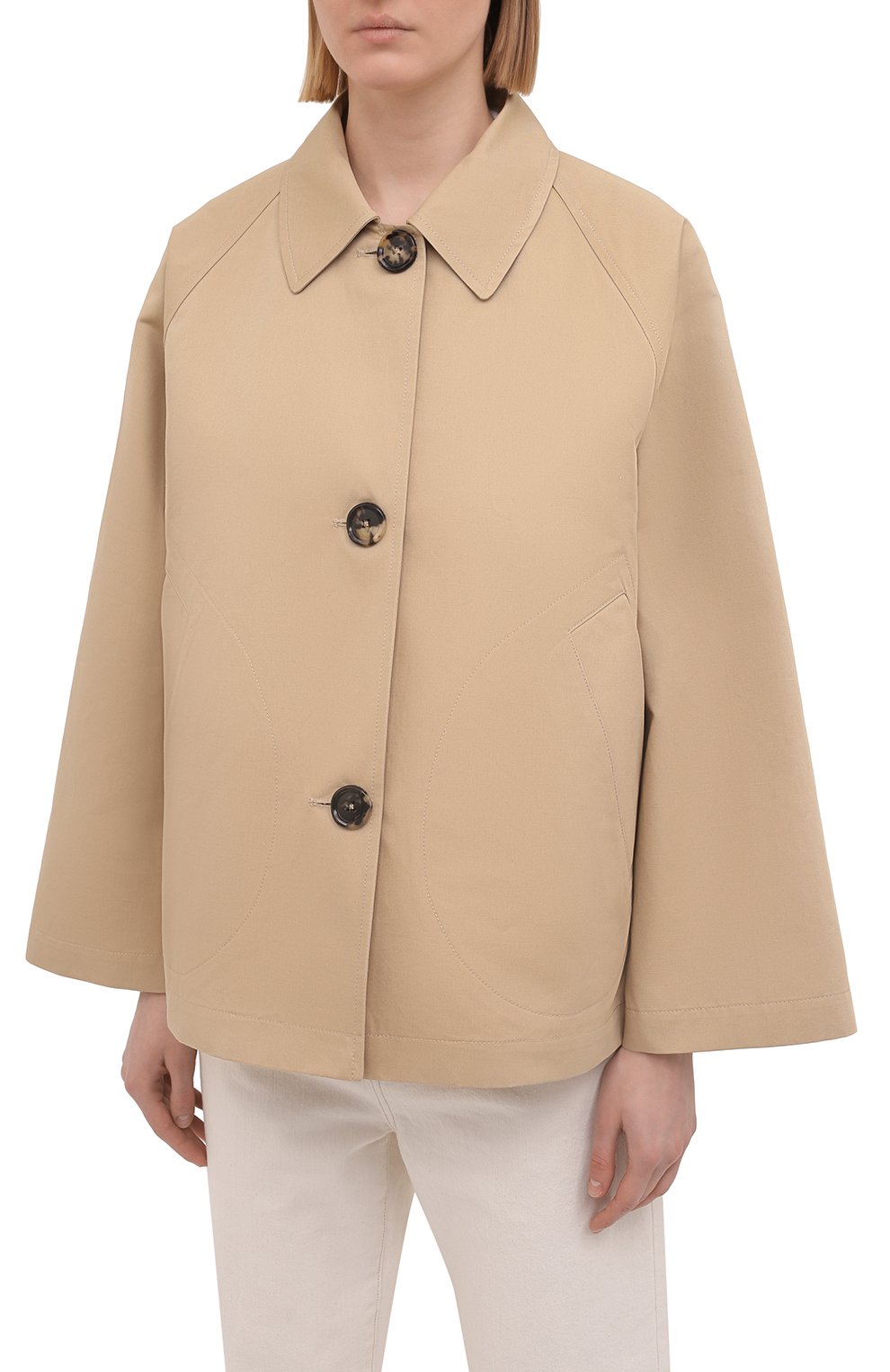 Куртка из хлопка и льна MARNI, арт. GIMA0149A0/TCZ35, фото 3