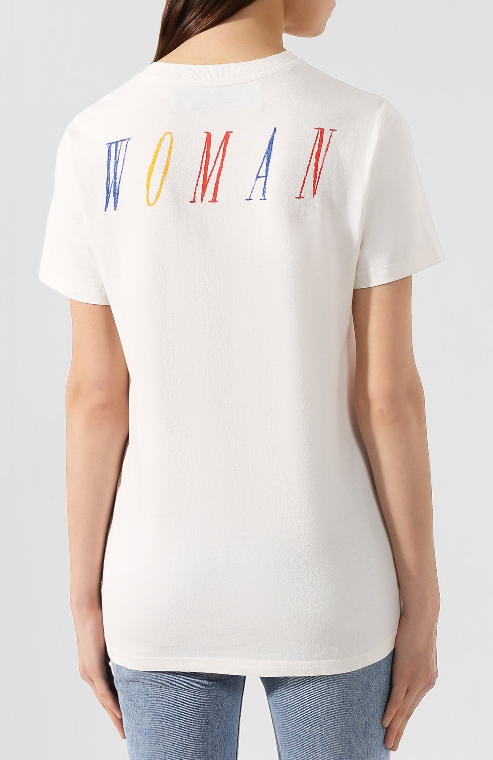 Хлопковая футболка OFF-WHITE белого цвета по цене 19950 руб., арт. 0WAA049E19B070640188, фото 4 Хлопковая футболка OFF-WHITE, арт. 0WAA049E19B070640188, фото 4