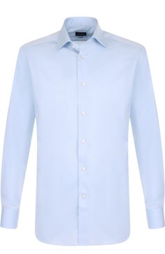 Хлопковая сорочка с воротником кент ZEGNA, арт. 201211/9RS0BR, фото 1