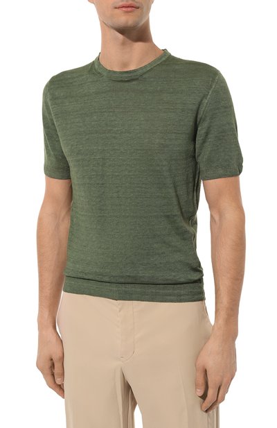 Льняной джемпер 120% LINO, арт. 31ALIM39BM/G266/S00, фото 3