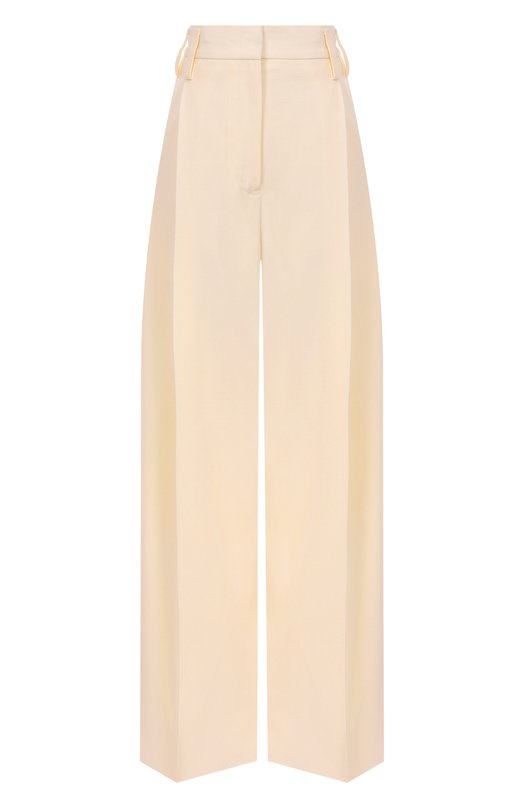 Брюки из вискозы и шелка Jil Sander J03KA0292/J65005 Кремовый J03KA0292/J65005