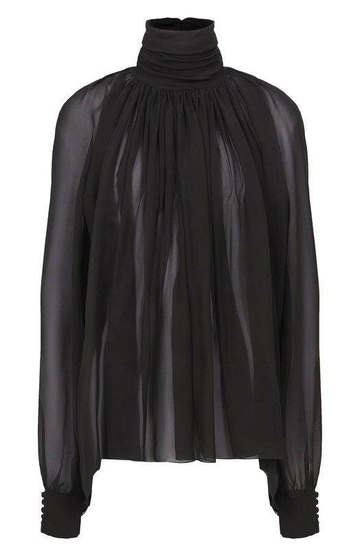 Шелковая блузка Shervarli BL25-0004 Чёрный BL25-0004