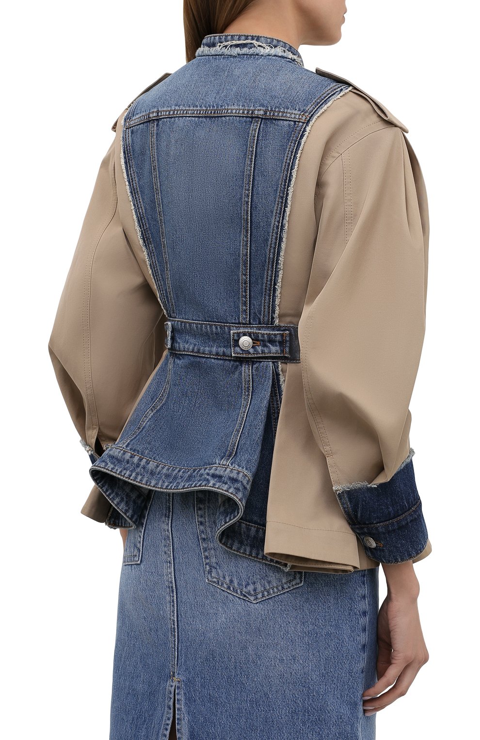 Комбинированный жакет ALEXANDER MCQUEEN, арт. 654003/QZACX, фото 4