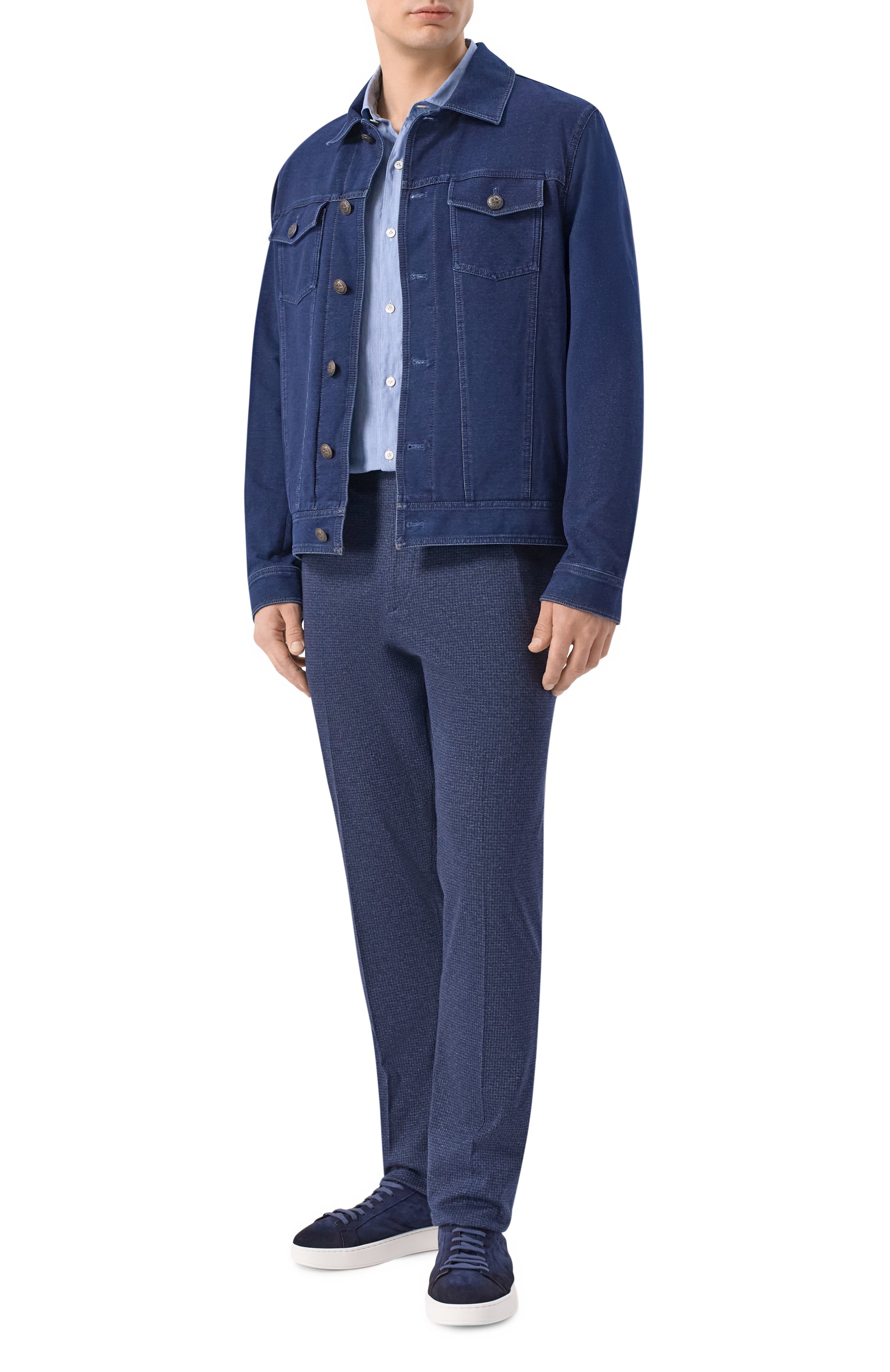 Хлопковые брюки ANDREA CAMPAGNA, арт. P209/EE119U, фото 2