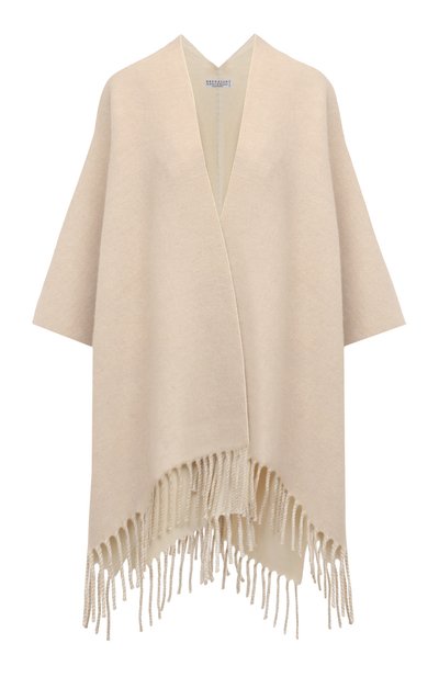 Женская пончо из шерсти и кашемира BRUNELLO CUCINELLI, арт. MSCDAGP42