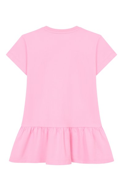 Хлопковое платье MOSCHINO розового цвета по цене 13600 руб., арт. HDV0HK/LFA07, фото 2 Хлопковое платье MOSCHINO, арт. HDV0HK/LFA07, фото 2