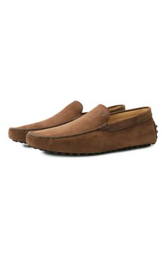 Мужские мокасины gommino из нубука TOD’S коричневого цвета, арт. XXM64C00040/6RN | Фото 1 (Материал внешний: Натуральная кожа; Нос: Не проставлено; Материал сплава: Проставлено; Материал внутренний: Натуральная кожа; Стили: Кэжуэл)