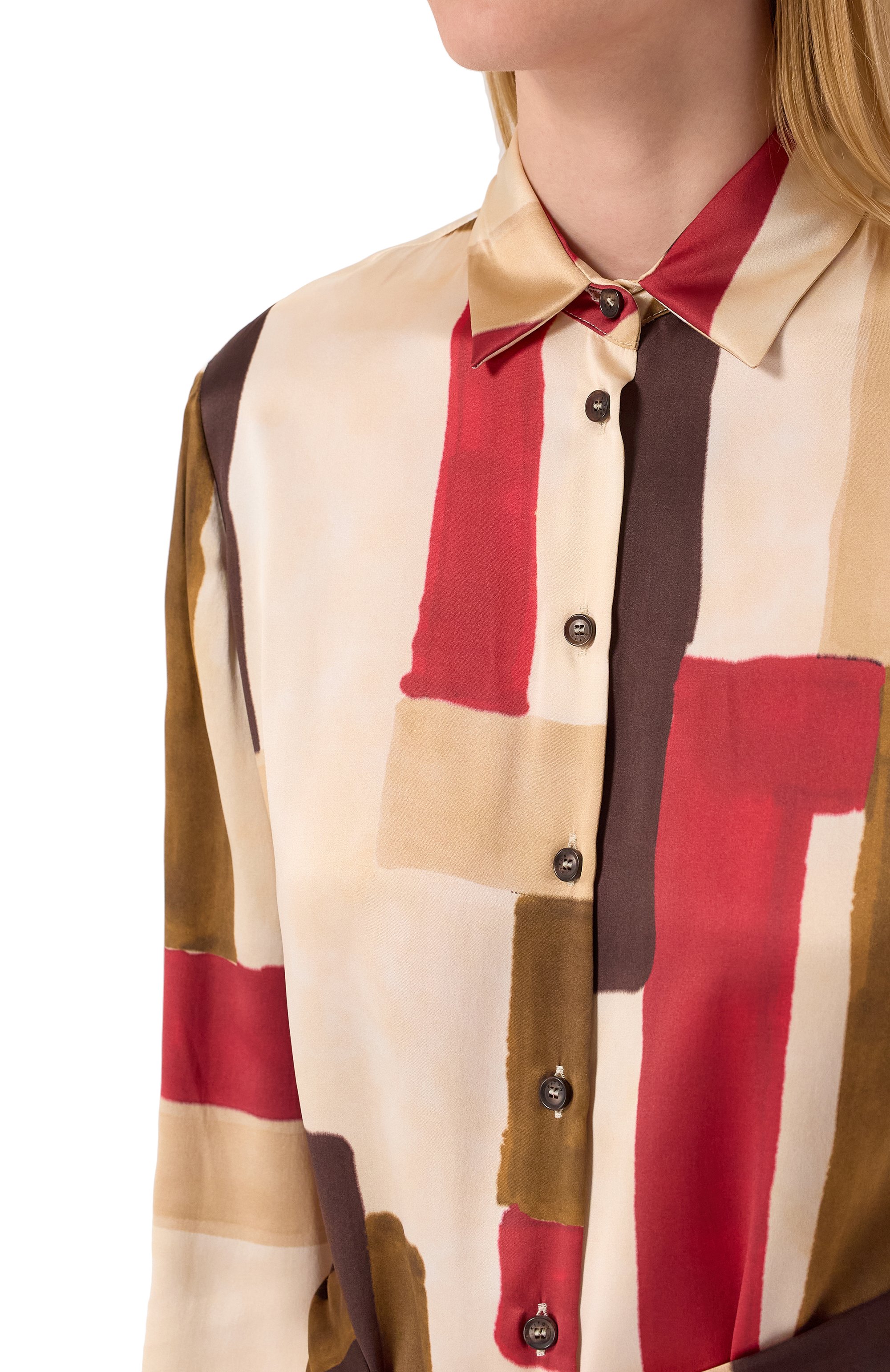 Атласное платье KITON, арт. D57304K0926E09, фото 5