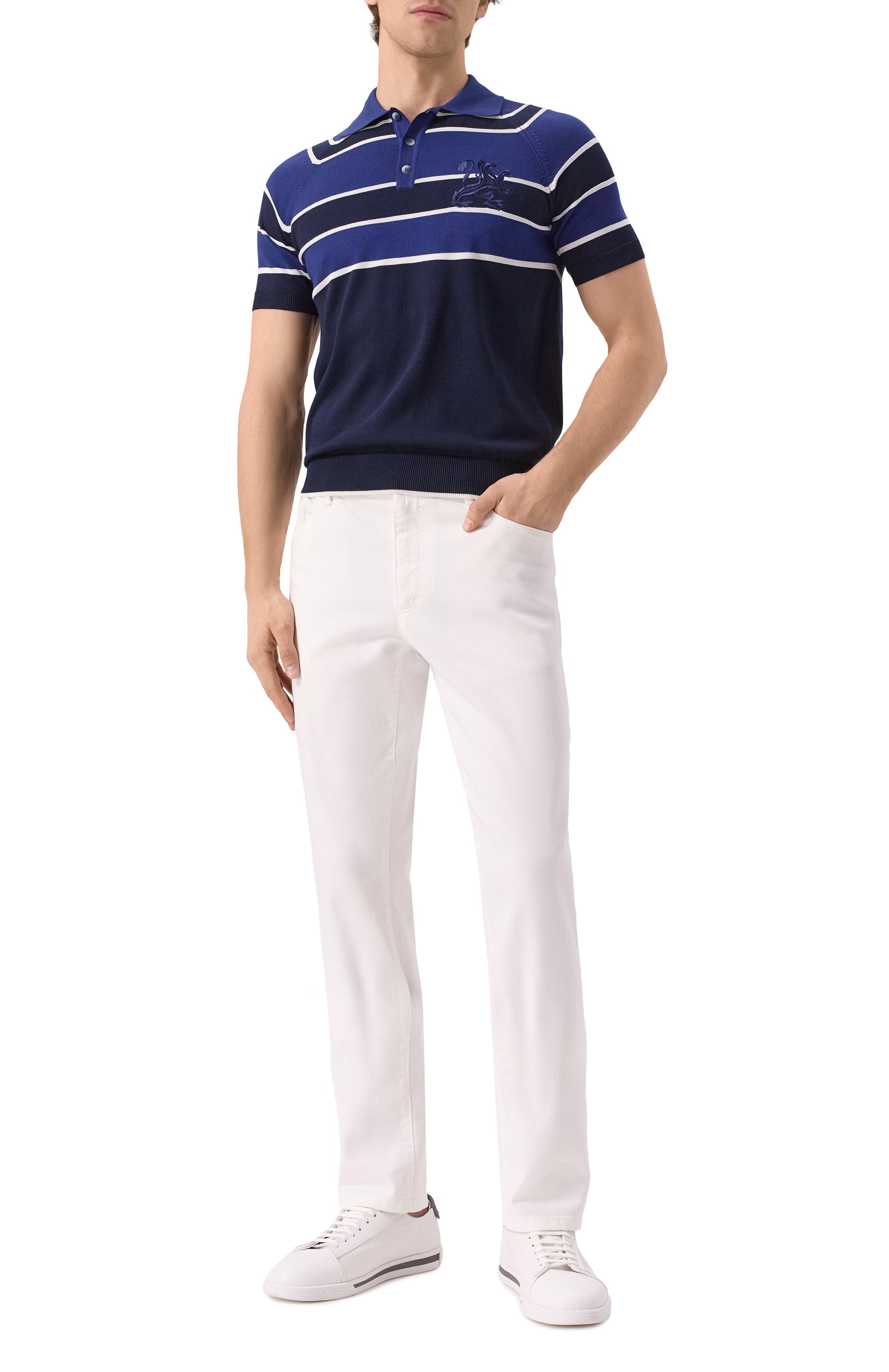 Поло из хлопка и шелка ZILLI, арт. KBP002M0142VBLS00, фото 2